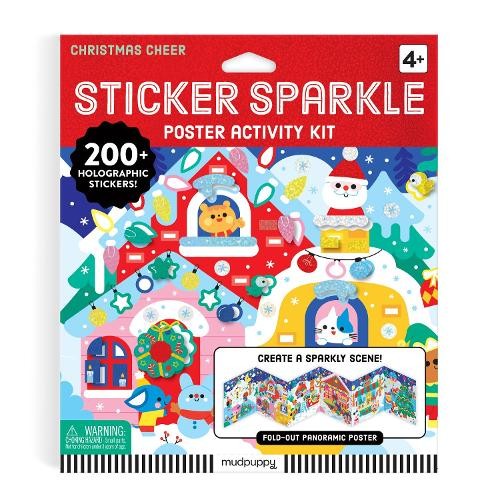 Christmas Cheer Sticker Sparkle Poster Activity Kit by  Mudpu... - 9780735389649 - Image 2