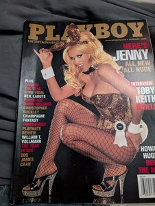 Playboy Magazine January 2005 Jenny McCarthy Centerfold Intact Solid Condition