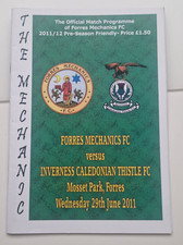 Forres Mechanics v Inverness Caledonian Th.  11/12 Friendly