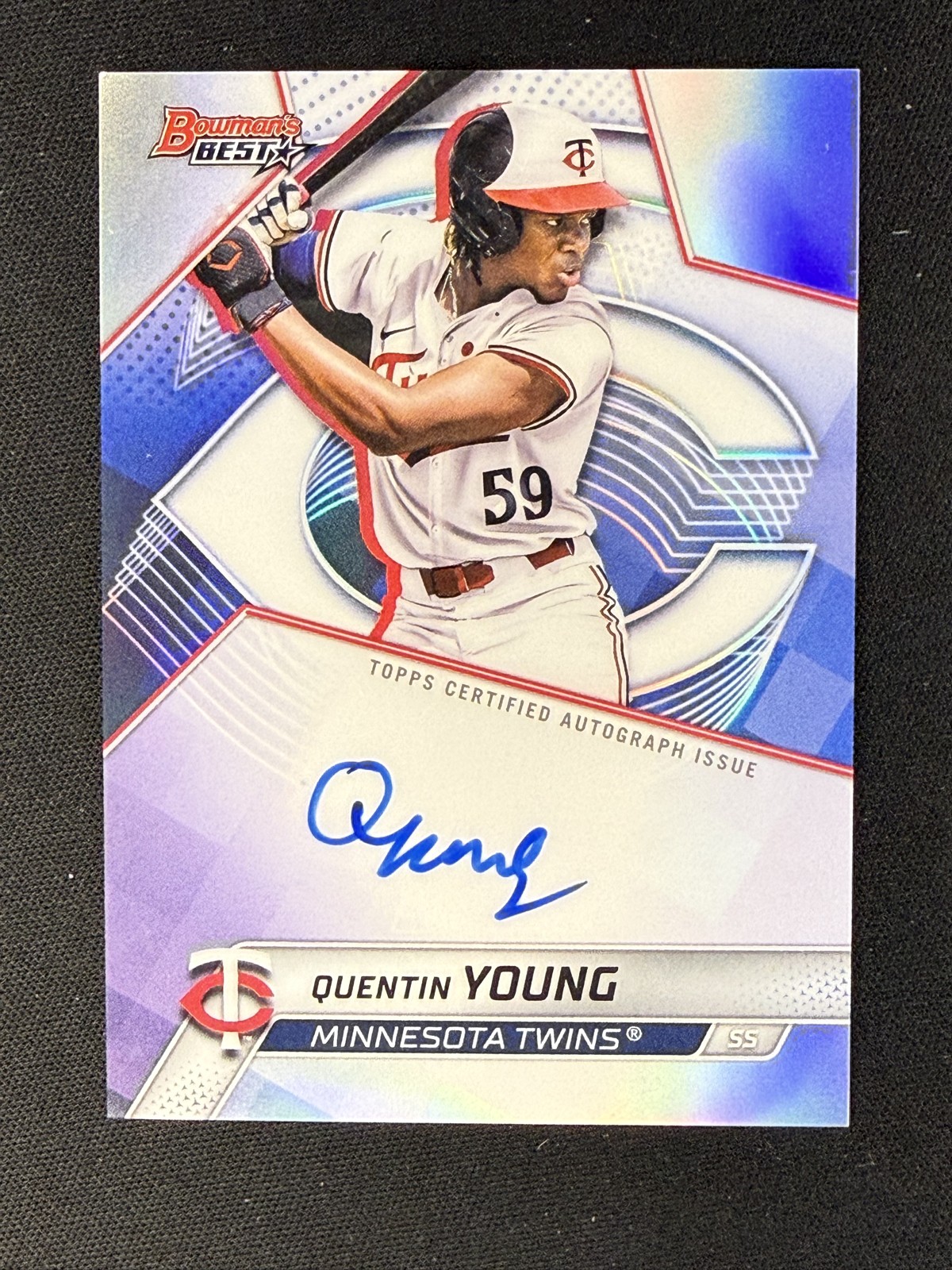 2025 Bowman's Best - Best of 2025 Autographs Quentin Young #B25-QY Refractor