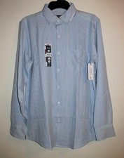 Mens Striped Performance Dress Shirt Size 2XL 50-52 BRAND NEW W TAGS