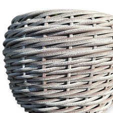 7mm Half Round PE Rattan Wenge Melange Wicker Weaving Repair Material