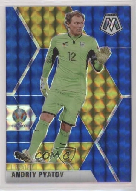 2021 Panini Mosaic UEFA Euro 2020 Blue Prizm 12/99 Andriy Pyatov #186 1u6