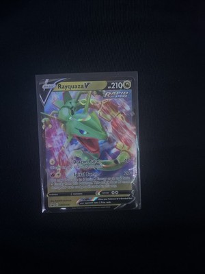 Pokémon TCG Rayquaza v Rapid Strike Ultra Rare Card 210 HP