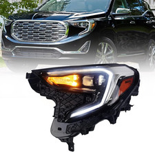 Full LED Headlight Assembly Compatible with GMC Terrain 2018 2019 2020 2021 (Fac