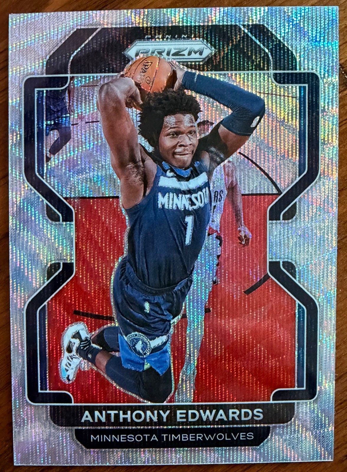 2021-22 Panini Prizm - Anthony Edwards #37 Silver Prizm