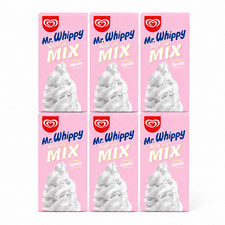 Mr Whippy Soft Serve Ice Cream Mix Smooth Creamy Vanilla Flavor 1L 6 or 12 Packs
