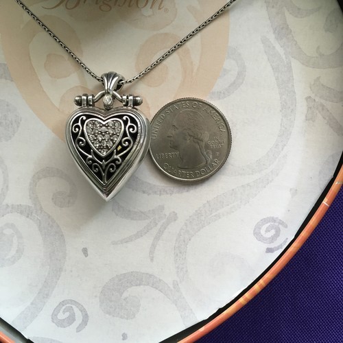 Collar Colgante Brighton Dorado CORAZÓN Amor Circonita cúbica Cerrado Nuevo en Caja - Imagen 7 de 8