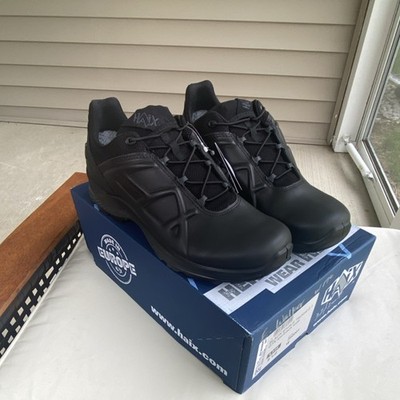 HAIX Black Eagle Tactical 2.1 GTX Low Black Wide Boots Size 9.5 340001