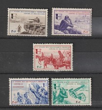 GERMANY WWII French Legion 1942 against bolshevism, MI. VI-X ** , mnh