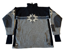 Dale Of Norway Windstopper Wool Sweater Mens XL Gray