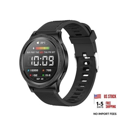 1.43'' AMOLED Curved Display Smart Watch for Men & Women - D-Black1