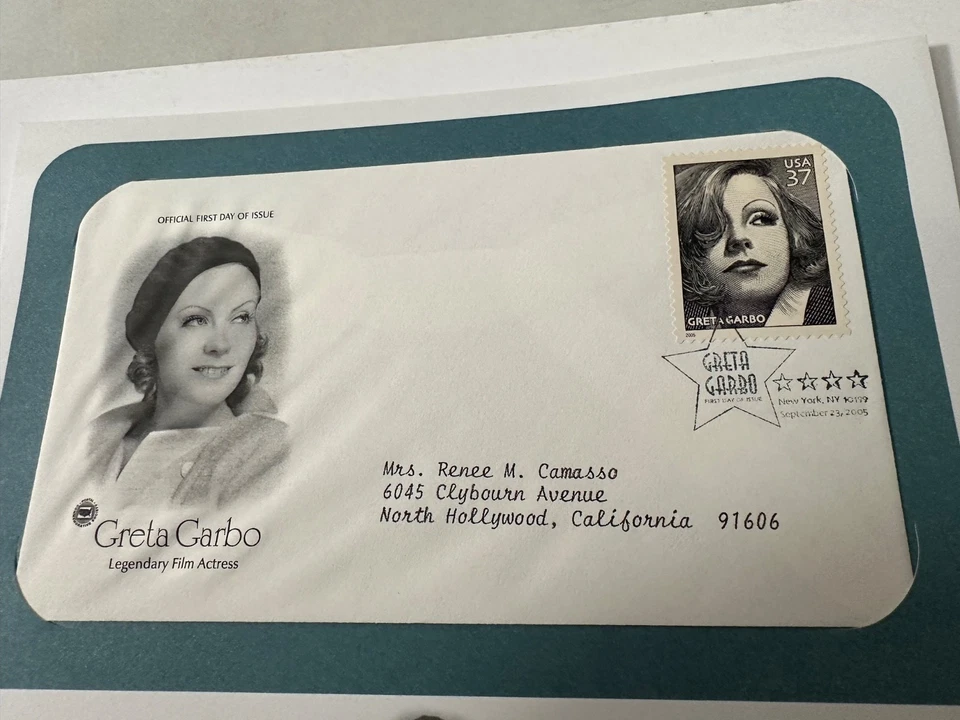 GRETA GARBO Legendary Actress Postal Commemorative Society FDC- Sept 23,  2005! - Image 2 of 4