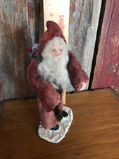 Artist made Folk Art standing Santa 7.5" signed..   ........c