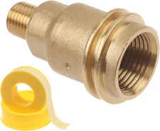 Propane Gas Fitting Hose Adapter with 1/4 Inch Pipe Thread and QCC1 Male & POL F