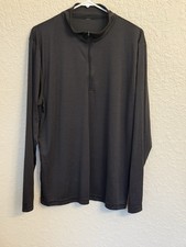 Large Athletic Black Quarter Zip For Men Activewear