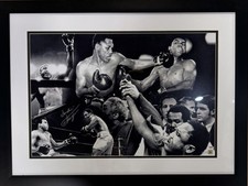 Joe Frazier Signed 20x30 Photo Smokin Auto LE /100 PSA COA HOF Vs Muhammad Ali