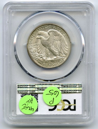 1917 Walking Liberty Silver Half Dollar PCGS MS63 Certified Philadelphia - P65 - Picture 2 of 2