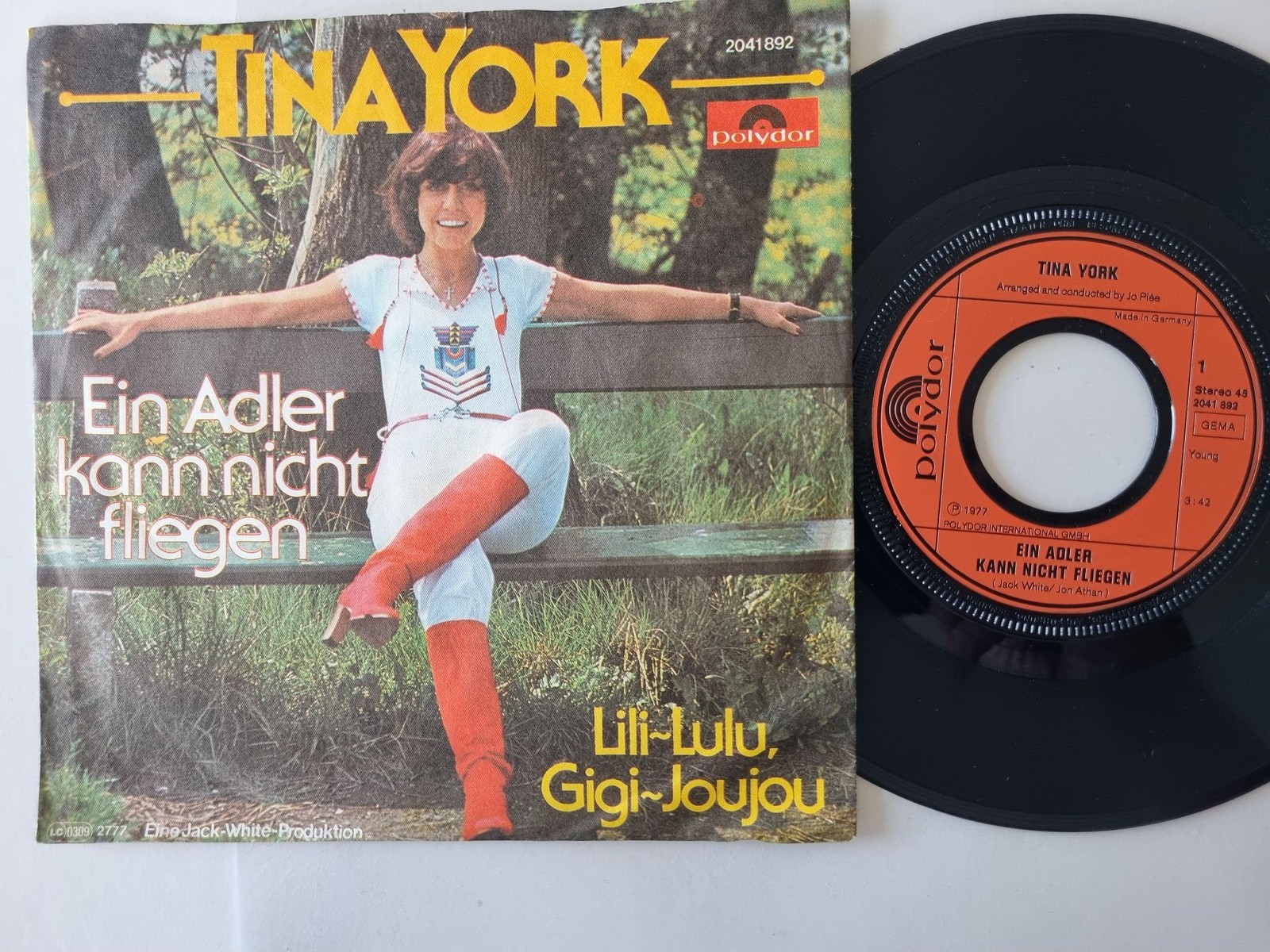 Tina York - Ein Adler Kann Nicht Fliegen 7'' Vinyl Germany/ OV zu Pia Zadora