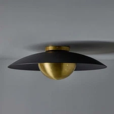 Brass Dome Ceiling Light: Mid-Century Modern Semi Flush Mount X-mass Gift