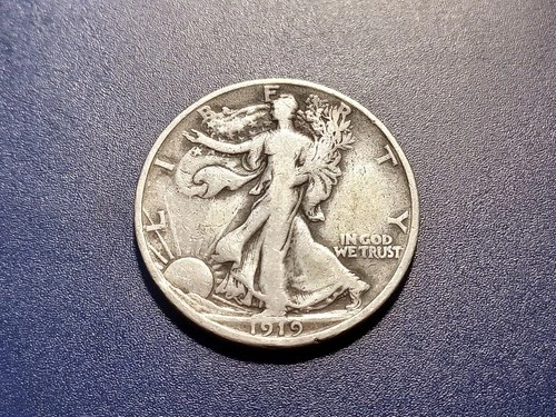 Fine 1919-D Walking Liberty Half Dollar