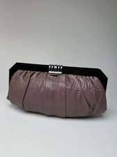 Pochette vintage Marni in pelle viola