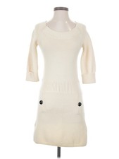 Club Monaco Women Ivory Casual Dress XS