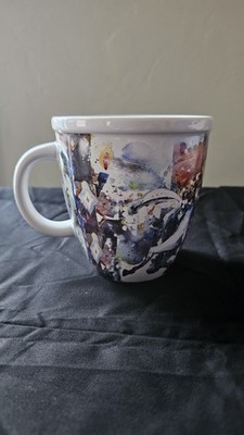 Lady Govida Naked Riding White Horse Abstract Art  Tea Coffee Mug 20 oz (421)