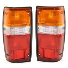 For Toyota Pickup Tail Light 1984-1988 Passenger Driver Pairset Wblack Trim