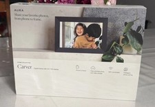Carver Stone Collection Digital Frame Aura - 10.1" HD Display Cinder New in Box