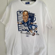 Vintage Peyton Manning Indianapolis Colts caricature shirt VK14390