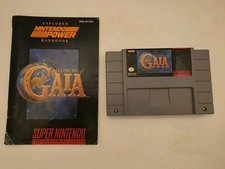 Illusion of Gaia Super Nintendo SNES Cartridge and Book