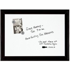 Quartet 79282 Magnetic Dry-Erase Board 17x23 Ebony Frame