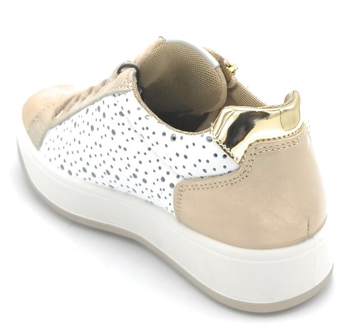 VIA CONDOTTI Sneakers Basse In Pelle Bianca Traforata: Freschezza E Stile Unisex - 5