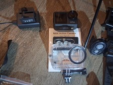 XTU 4K Dual Screen Action Camera Mega Bundle Lot - 2 Cameras  Tons of Mounts