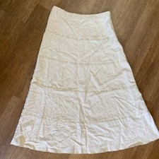 Y2K Festival Feminine Coquette Western Cowgirl Ruffle Ivory Maxi Skirt