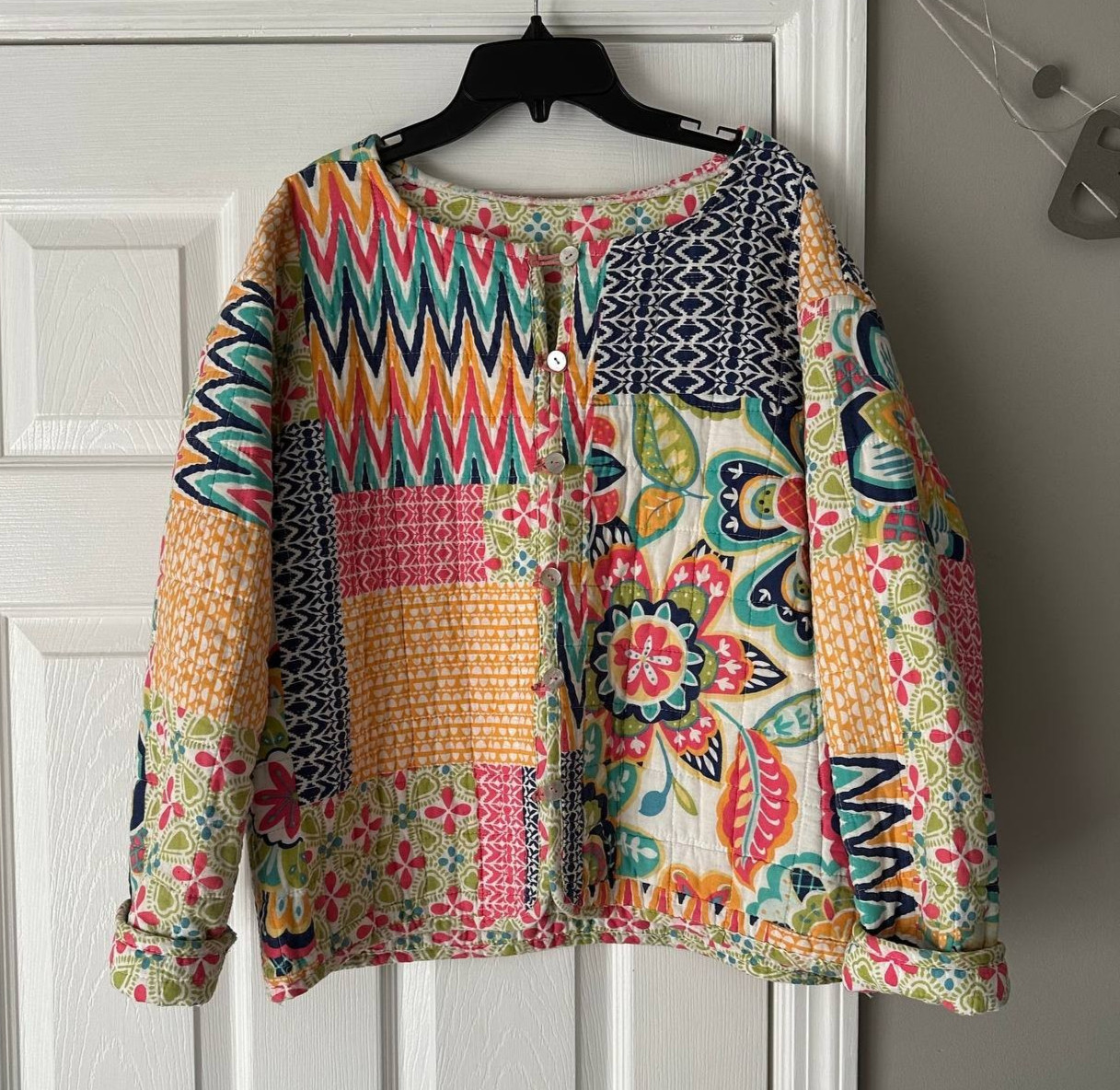 Handmade Patchwork Quilted Cotton Jacket Women's … - image 1