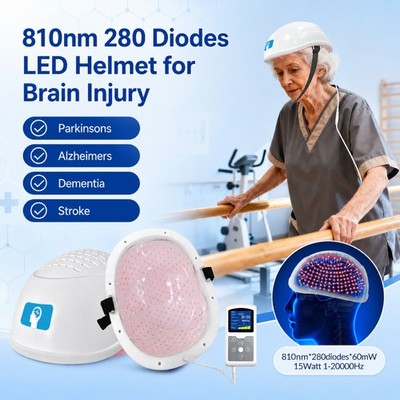 810nm Photobiomodulation PBM Brain Helmet for Depression Cognitive Improvement