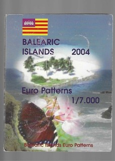 Island 2004 Euro Probe Set im Folder 1 Cent 2 €uro.