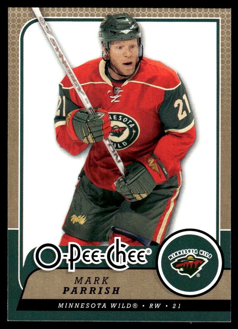2008-09 O-Pee-Chee #142 Mark Parrish Minnesota Wild Hockey Card