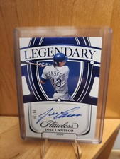 2024 Panini Flawless - Legendary Scripts Jose Canseco #LS-JC Sapphire /15 (AU)