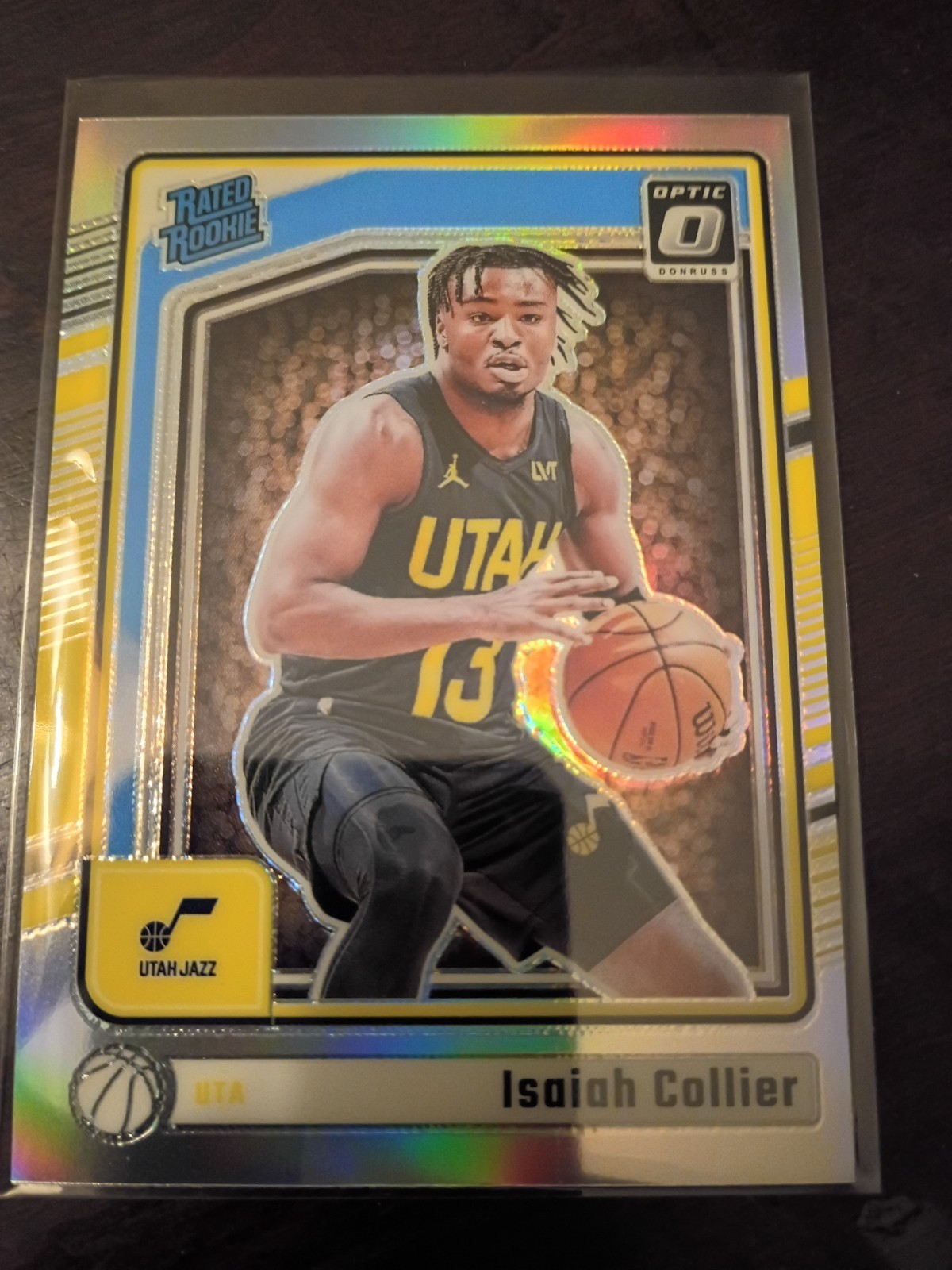 2024-25 Panini Donruss Optic - Rated Rookie Isaiah Collier #295 Holo Prizm (RC)