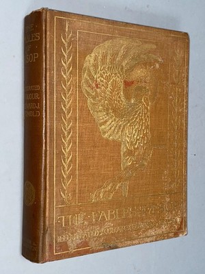 FABLES 0F AESOP Illustrated by Edward J. Detmold [1909 1st Ed] PRESENTATION COPY