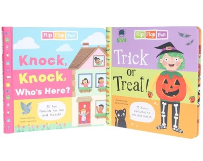 Flip Flap Fun: Trick or Treat & Knock, Knock, Who's Here? 2 Books Set - Ages 5+