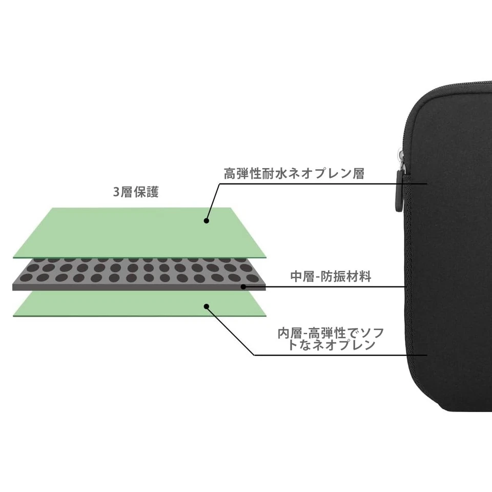 11 116 12 Pouces Housse pour Ordinateur Portable en Néoprène Pochette Sacoche... - Photo 2/4