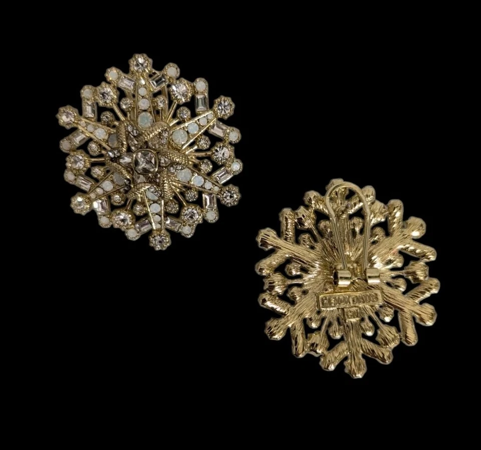 Heidi Daus "Catch a Falling Snowflake" Crystal Stud Earrings-Pierced-NWT - Image 2 of 3