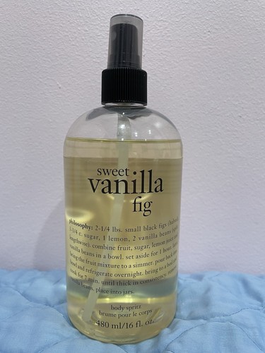 Philosophy SWEET VANILLA FIG Body Spritz LARGE 16 oz Spray Mist