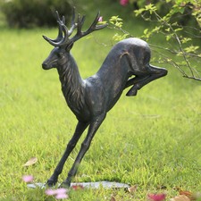 SPI Landing Stag Garden Sculpture 35.5 x 28 x...