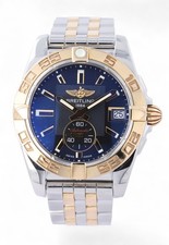 BREITLING Galactic 36 Automatic Black Dial 36mm 18ct Gold & Steel Pilot - C37330