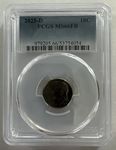 Photo of a 2025-D Roosevelt Dime from an eBay listing that sold on Jul 22, 2026